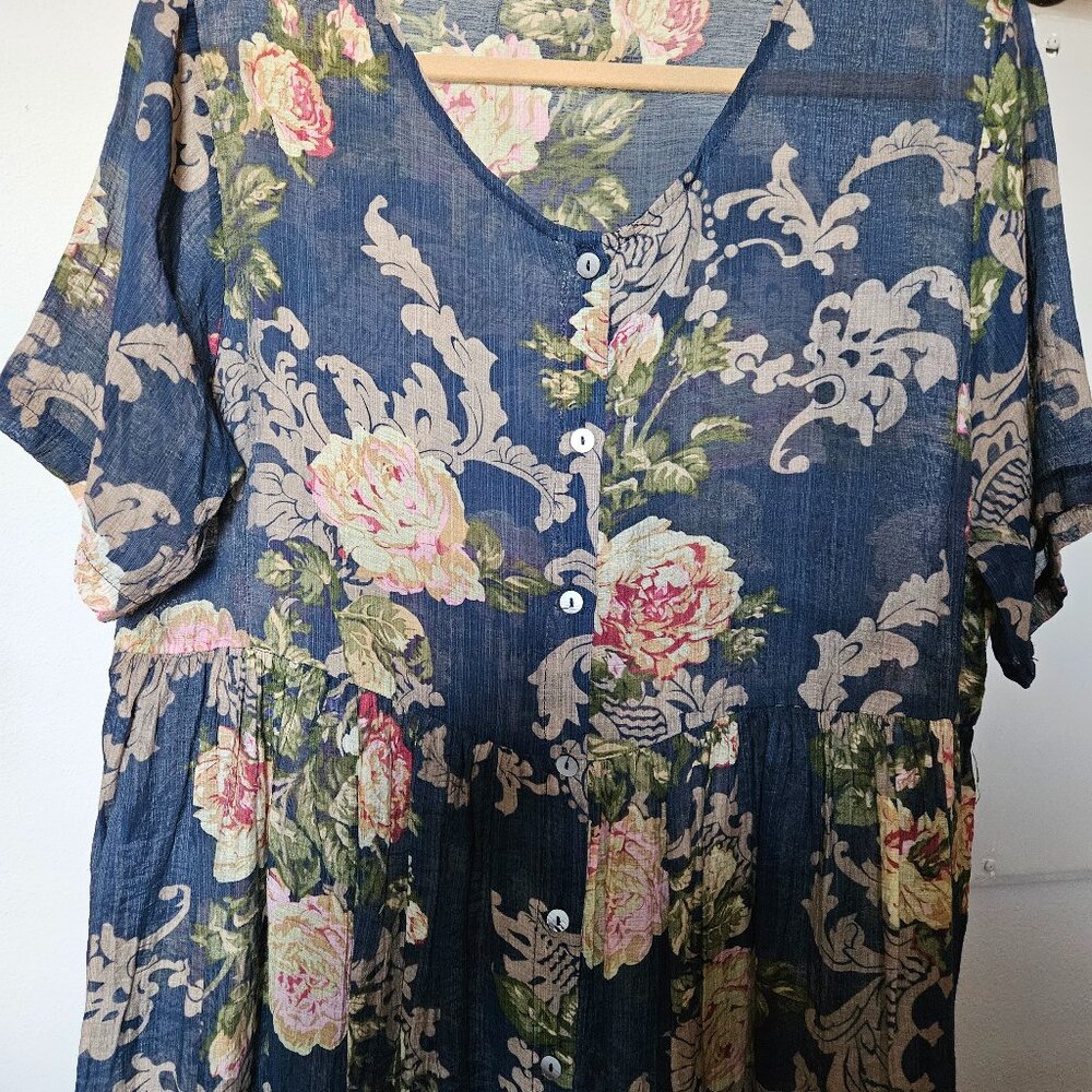 BOHO  M/L Sheer Top